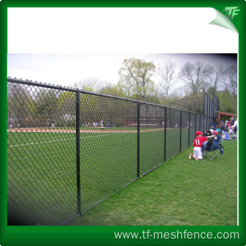 Black galavnized diamond-mesh fence